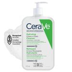 CeraVe Hydrating CREAM-TO-FOAM Cleanser. Face & Eye Makeup Remover with Hyaluronic Acid & Ceramides. Normal to dry skin. Gentle face wash for men & women, removes dirt, excess oil. Fragrance Free, 473ML