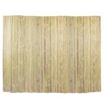 Jollybower 6ft x 13ft Natural Bamboo Slat Fence, Outdoor Split Bamboo Fencing, Decorative Bamboo Privacy Screen for Garden Backyard Balcony（Pack of 1）