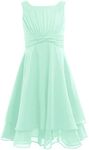 FEESHOW Kids Girls Sleeveless Chiff