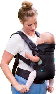 Infantino Flip 4-in-1 Baby Carrier – Ergonomic, Convertible, Black