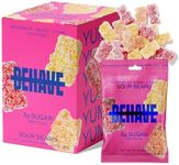 BEHAVE Low Sugar Gummy Candy (Sour Bears 6-Pack) | Keto, Diabetic Friendly, High Fiber, Gluten-Free & Non-GMO