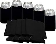 Can Sleeves, 10 Pack Insulated Beer Can Cooler Sleeve Covers, Collapsible Reusable Drink Coke Sleeve Covers for Home Office Bar Birthday Weddings Party Favors