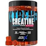 UltraHealthX Creatine Monohydrate Gummies Mixed Berry for Men & Women, 100% Creatine Mixed Berry Gummies, 5g per Serving + Vegan, Sugar Free + Strength, Energy, Muscle & Booty Gain - 120 Count