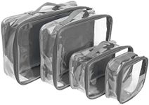 Clear Travel Packing Cubes Set of 4