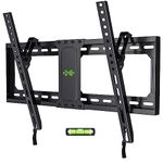 USX MOUNT TV Wall Mount for Most 37-82 inch TVs, Tilting TV Mount Low Profile Wall Mount TV Bracket with Max VESA 600x400mm, Loading Capacity 132lbs, up to 24 inch Stud XTL090-15