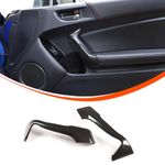 Aotumcer Interior Door Handles Cover Compatible with Subaru BRZ Toyota 86 2012-2020, Armrest Panel Trim Cover Set, for Front Door Armrests (1 Pair, Carbon Fiber Look Trim)