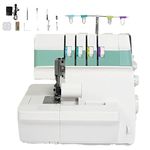 Coverstitch Sewing Machine, Heavy-Duty Overlock with Accessories, Waste Box, Safety Lock, Retractable Wire Rack, Differential Feed, Colour Coded Threading for Home Use