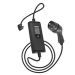 Statiq 3.3kW Portable EV Charger with Carry Bag & Wall Bracket | 16A Type 2 AC | 3-Pin Plug | Adjustable Power | IP66 Rated | Earth Detection & LED Display | Home, Travel | 2 Yr Warranty