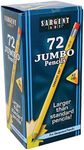 Sargent Art 72 Jumbo Pencils Class Pack, Beginner Yellow Pencils (22-7276)