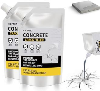 Concrete Crack Filler, Magic Crack Filler for Concrete, High Elasticity Cement Crack Filler, Self Leveling Quick Drying Sealing Adhesive for Outdoor Driveway, Patio, Waterproof (35.3 Floz)