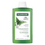 Klorane, Oil Absorbing Shampoo with Organic Nettle for Oily Hair and Scalp, Helps Absorb Excess Oil , Natural, 400ml