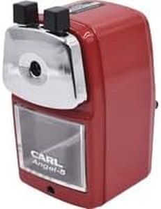 CARL Angel Manual Pencil Sharpener, Red