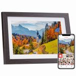 BIHIWOIA Digital Picture Frame WiFi 10.1 inch IPS Touch Screen Digital Photo Frame, 16GB Storage, Auto-Rotate, Share Photos and Videos via Free Frameo APP