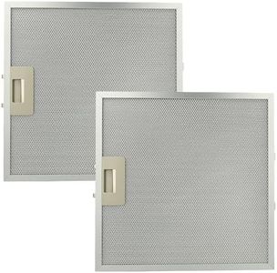 vhbw 2x filtro anti-grasso sostituisce ARMA 9FA7 AFM-1 per cappa da cucina - 32 x 32 x 0,85 cm, metallo