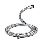 Ibergrif M20109-17 Shower Hose 1.7M, Replacement Shower Hose, Universal Shower Hose, Flexible Anti Twist Shower Hose for Bath Taps, Stainless Steel, Chrome