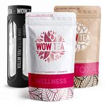 WOW TEA Cleanse Kit: Detox 21 Days Tea | Weight Loss Slimming Tea | Detox and Weight Management Organic Herbal Tea Blend | Infuser Bottle, 300g, Made in EU