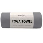 Hot Yoga Towel Non Slip Yoga Mat Towel Non-Slip Sweat Absorbent Microfiber Towel for Hot Yoga, Pilates and Workout 72" x 26.5", Dark Grey