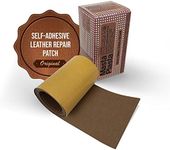 MastaPlasta Original Self-Adhesive Leather Repair Tape - Tan 60" x 4" (150x10cm). Instant Upholstery-Quality Scratch and Tear Repair Kit for Couches, Car Interiors, Bags, Vinyl & More