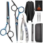 Hairdressing Scissors Thinning Scissors Set, Fcysy Professional 10 Pcs Hair Dressing Sizzors kit with Hair Cutting Scissor Thinning Shears, Salon Hair Cutting Kit Haircut Dresser Shears for Women Men