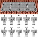 ECO-WORTHY Roof Solar Panel Mounting Bracket System Kit(for 1-4 Pieces Solar Panels)