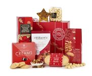 Thornton and France The Snowdrop Luxury Christmas Food Hamper Box | Non-Alcoholic Gift Basket With Biscuits & Chocolates | 7 Delicious Items