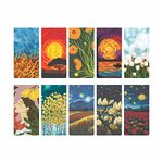 Bookworm Nature Theme Magnetic Bookmark | Set of 10| Specially Designed Bookmark for Book Lover (Nature, Multicolor, Art)