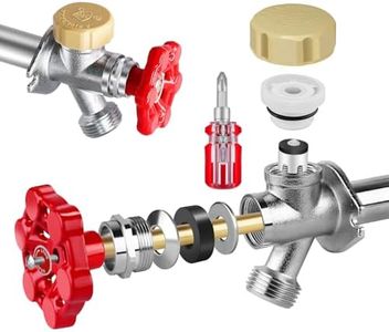 Outdoor Faucet Repair Kit, ASSE 1019-A Vacuum Breaker Outside Faucet Repair Kit, Vacuum Breaker and Handle Replacement Kit for Anti-Siphon Frost-Free Sillcock Valves, Wall Hydrant Complete Service Kit