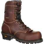 Georgia Boot AMP LT Logger Composite Toe Waterproof Work Boot Size 9(W)