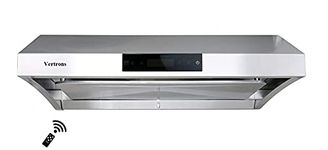 Vertrons 30" 850CFM Stainless Steel Range Hood | Under cabinet | Pro Performance | Superior Perimeter Extraction Technology Design | 6 Buttonless Touch Control Speeds | Top and Rear Venting Available