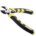 6 inch Wire Cutters Heavy Duty,Diagonal Cutting Pliers with Spring-Loaded Mechanism Dikes,Chrome Vanadium Steel Forged Side Cutters with Crimping Design