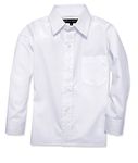 Johnnie Lene Boy's Long Sleeves Dress Shirt from Baby to Teen JJL32 (24 Months, White)