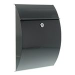 Burg-Wächter Capri 813 ANT Mailbox in Sheet Steel, Dark Grey, (B x H x T) 215 x 304 x 80 mm