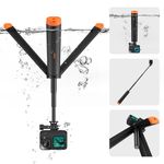 TELESIN°4 in 1 Selfie Stick Floating Hand Grip Tripod Waterproof Extendable Selfie Monopod for GoPro Hero 13, 12, 11, 10, 9, 8, 7, 6, DJI OSMO Action 5 Pro Action 4/3、Insta360 and Most Action Camera