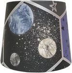 Space Planet Lampshade Ceiling Light Shade Navy Geometric Hexagon Design Stars