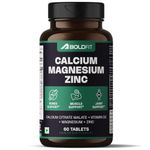 Boldfit Calcium 1000mg Supplement for Men and Women with Magnesium Zinc Vitamin D2 B12 – 60 Tablets for Bone, Joint and Muscle Support