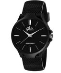 Acnos Leather Trending Black Dial Analog Watch For Mens And Boys Pack Of 1