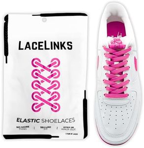 LaceLinks Elastic No Tie Shoe Laces – Quick Lock Stretchy Shoelaces for Adults & Kids, Sneakers, Running and Casual Shoes