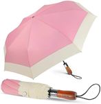 Lejorain Compact Golf Umbrella Large - 54inch Travel Big Portable Automatic Folding Umbrella Windproof for Men Heavy Duty 210T Dupont Teflon Coated Umbrella for Rain