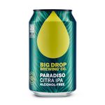 Big Drop Paradiso Citra IPA - Naturally Brewed Alcohol Free Beer with a Citrus Zing - Vegan & Gluten Free (12 x 330ml Cans)