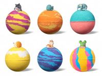 Seychelles Kids Spa Bubble Bath Bombs for Kids 1+ with Toy Inside, Rich Bubbles, Pack of 6, (100gm Each), SLS Free, Free from Heavy Metal Residues
