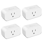 Smart WiFi Outlet Compatible with Alexa and Google Home, 2.4GHz WiFi Only, 7 Day Heavy Duty Programmable Timer, Child Lock, Away Mode, No Hub Required