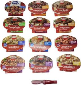 Hormel Compleats 12 Variety Meals Bundle with Sobo Goods Reusable Cutlery