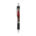 Red Cardinal Bird Writing Ink Ballpoint Pen with Wildlife Nature Design Theme for Stationery Gift or Office and School Supplies