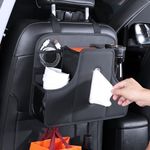 TAIKOO Backseat Car Organizer,Car Tissue Holder,Kids Car Organizer,Multi Functional Storage Bag Makes Your Car Clean and Tidy,black 1pcs (Type B - small - Black 1pcs)