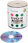 Smart Buy 100 Pack Dvd-r 4.7gb 16x Shiny Silver Blank Data Video Movie Recordable Media Disc 100 Disc 100pk