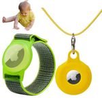 CHABAEBAE Airtag Bracelet for Kids Airtag Necklace Kids, Comfy Secure Airtag Wristband Kids Air Tag Necklace for Kids, Adults | Air Tag for Kids AirTag Watch Band AirTag Anklet