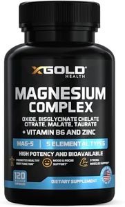 Magnesium 500mg - 7 in 1 | Magnesium Oxide, Bisglycinate Chelate,Citrate, Malate | Taurate |Vitamin B6 | Zinc | Bones, Muscle, Energy,Immune System High Absorption - Vegan- Non-GMO 120Caps