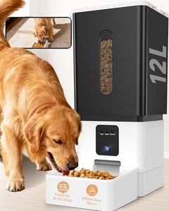 Automatic Dog Feeder with 1080P Camera – 12L Smart Feeder for Large Dogs, App Control, Timed Feeding, Two-Way Audio, Night Vision