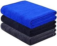 Gym Towels Microfibre Sports Towels Fast Drying Absorbent Workout Sweat Towels for Gym Fitness Yoga Camping Travel Hiking Beach for Men and Women 3-Pack 40cm X80cm