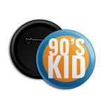 90s Kid Round Button Badge - Dot Badges